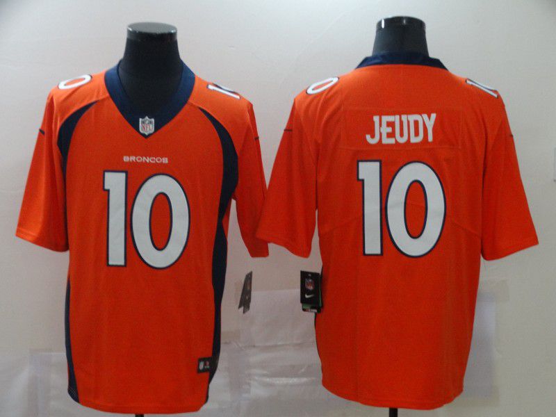 Men Denver Broncos #10 Jeudy Orange Nike Vapor Untouchable Stitched Limited NFL Jerseys